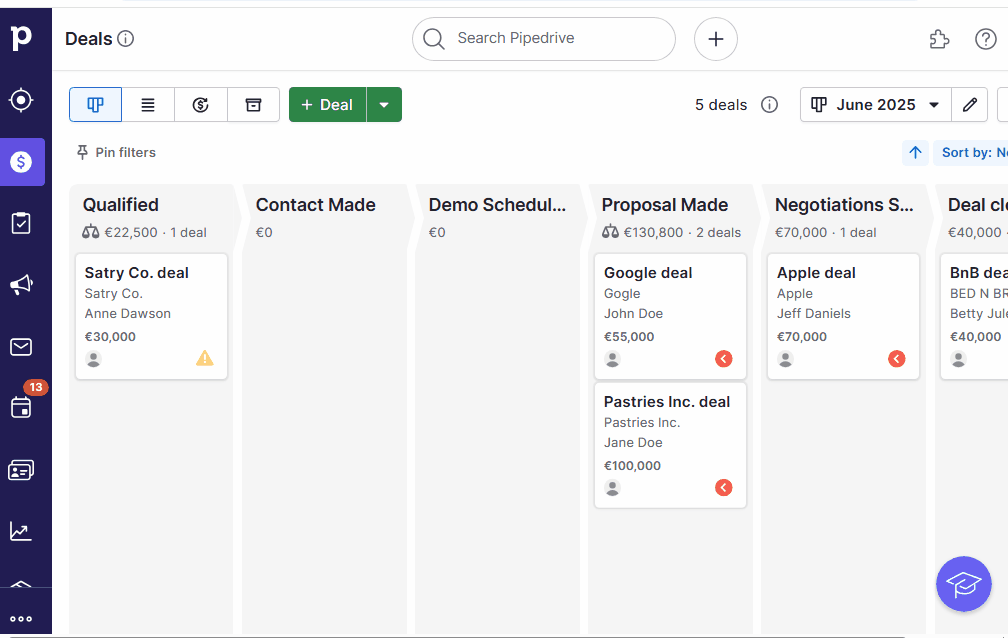 Pipedrive en images