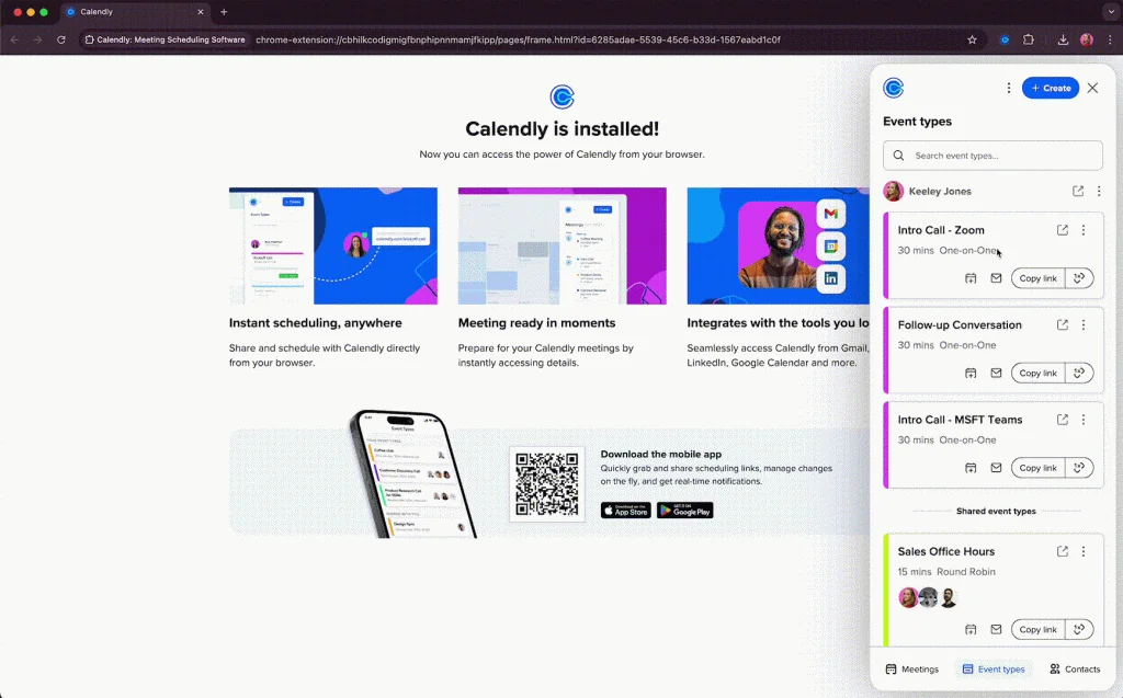 Calendly en images