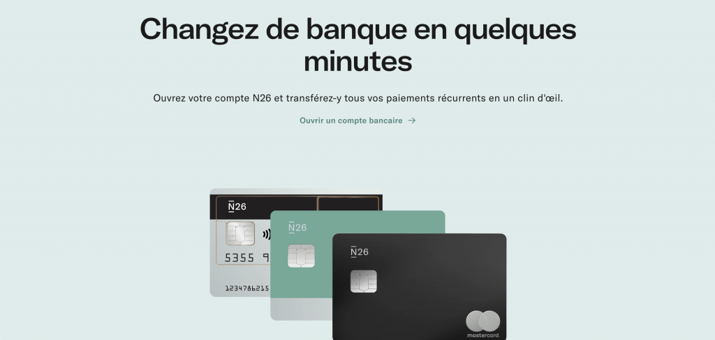 Interface de N26