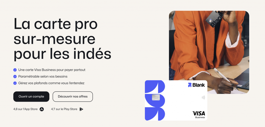 Interface de Blank