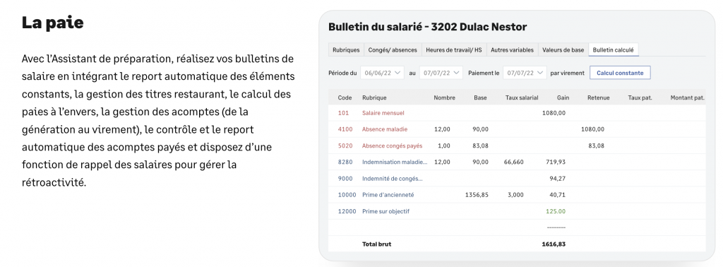Sage 100 Paie et RH en images