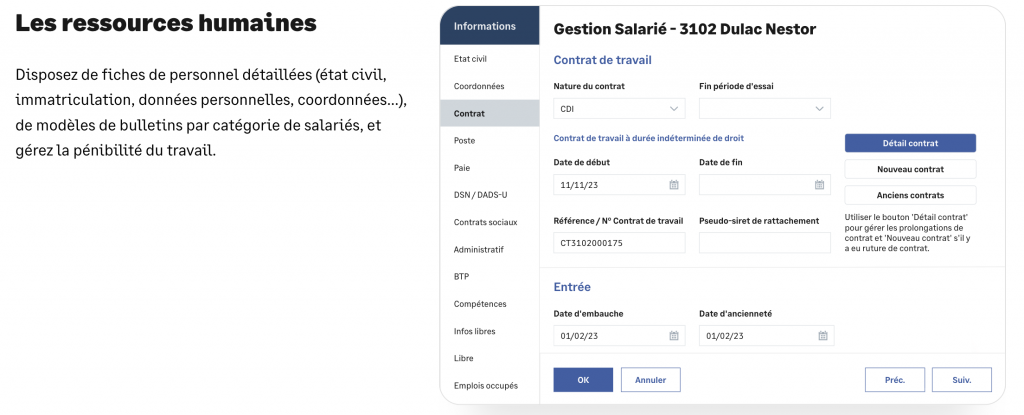 Sage 100 Paie et RH en images