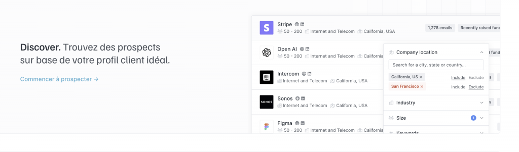 Hunter.io en images