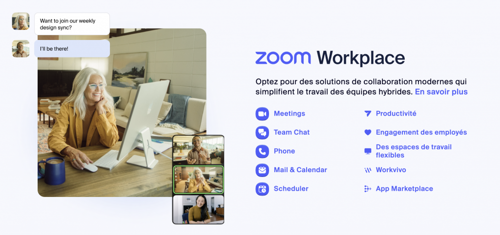 Interface de Zoom
