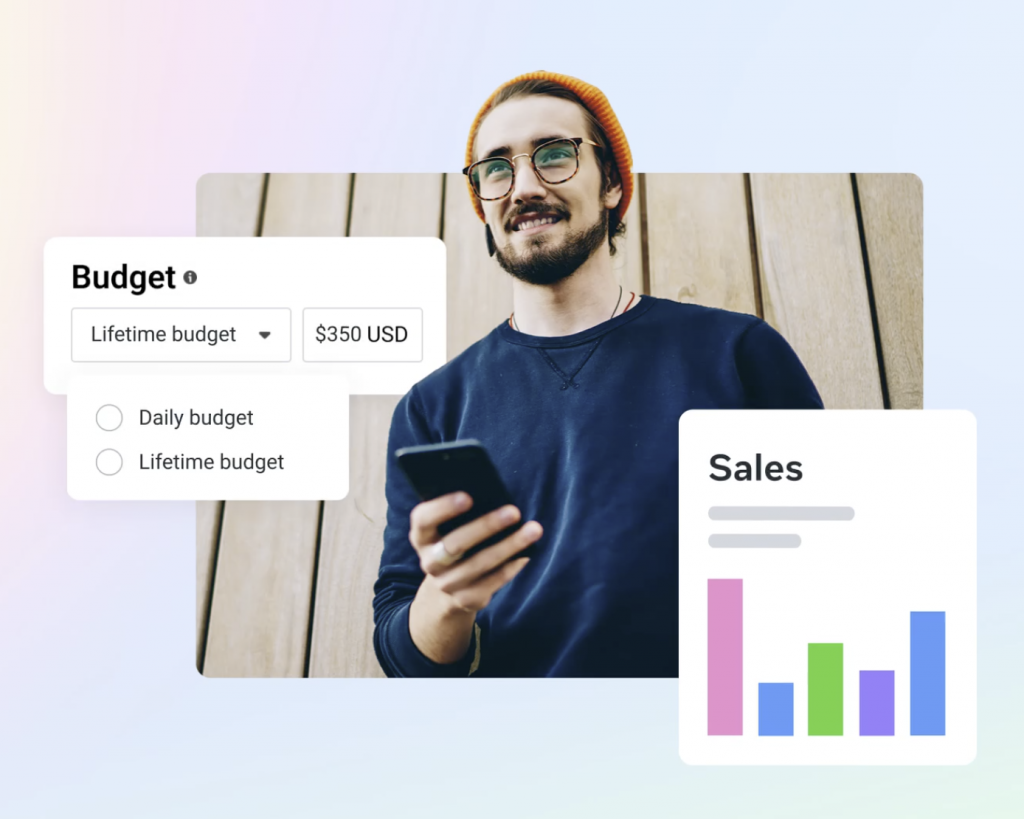 Interface de Meta Ads