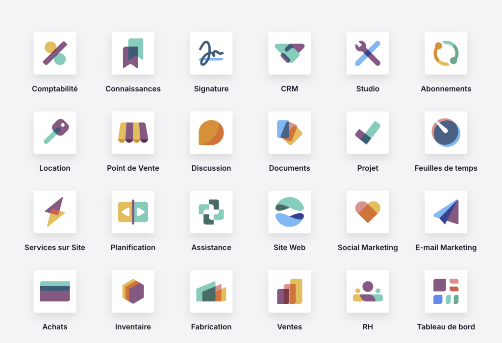 Interface de Odoo