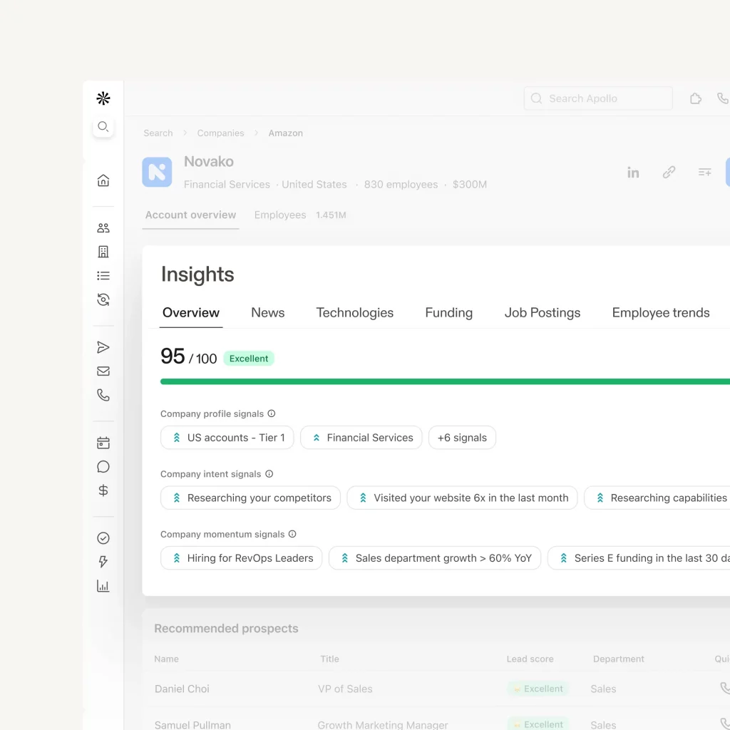 Apollo.io en images