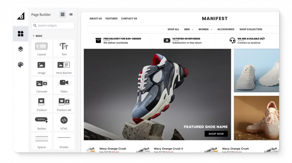 Interface de BigCommerce