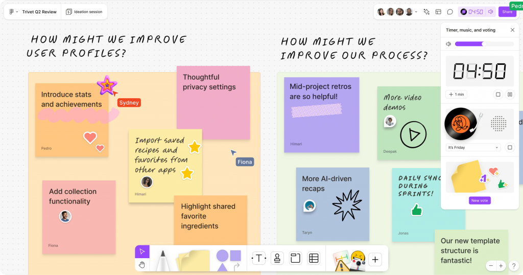 Interface de Figma