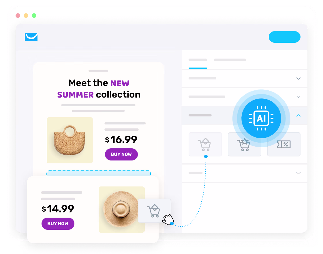 Interface de GetResponse
