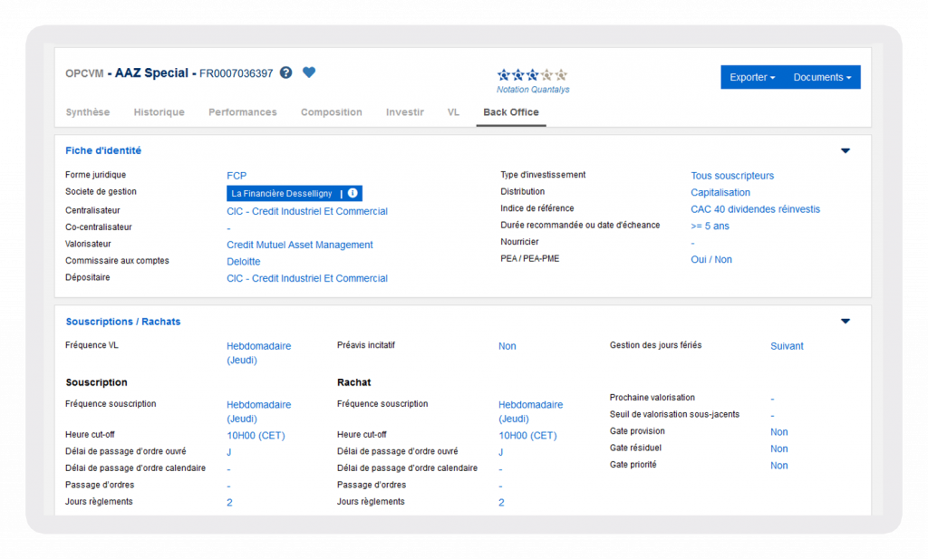 Interface de Harvest