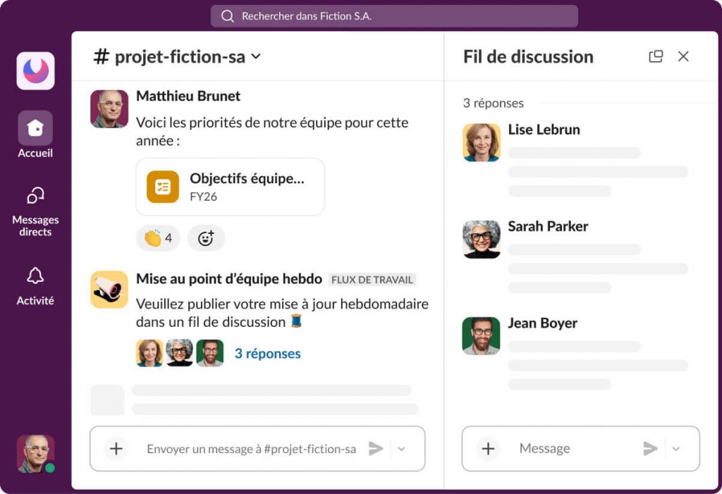 Slack en images