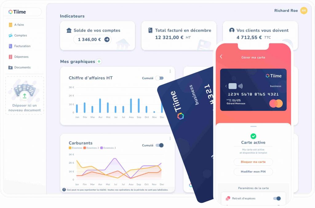 Interface de Tiime