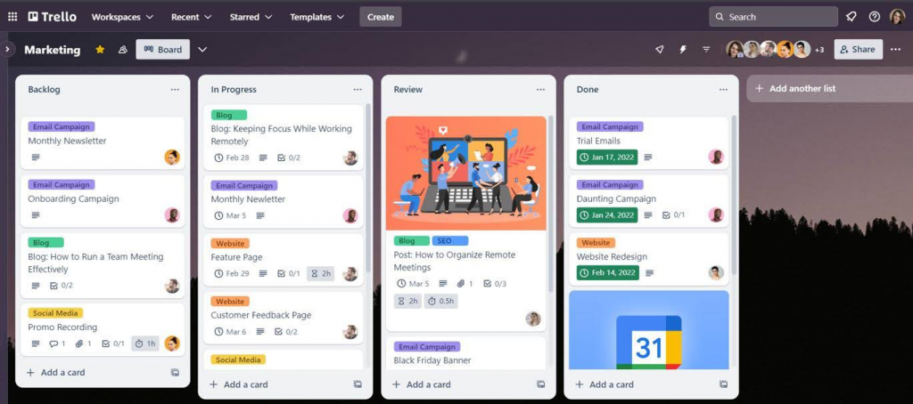 Trello en images