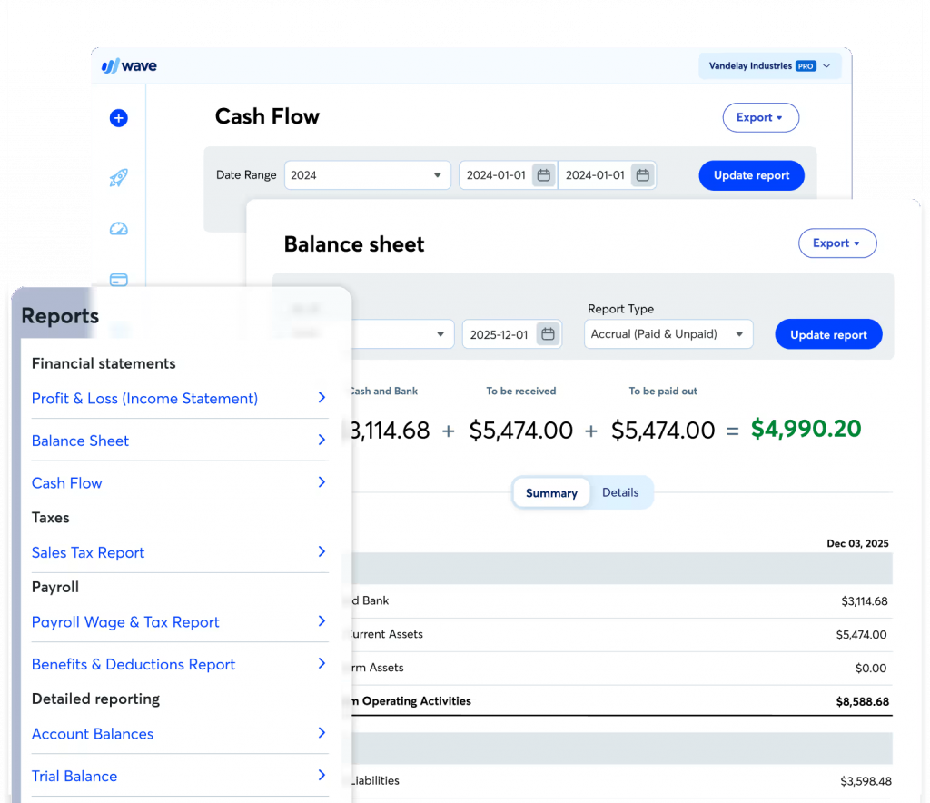 Interface de Wave