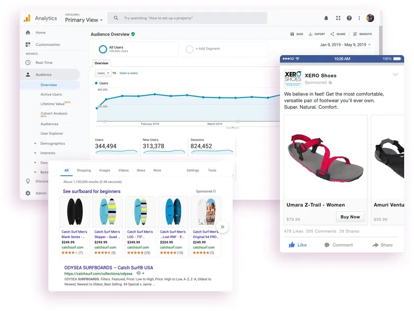 Interface de WooCommerce