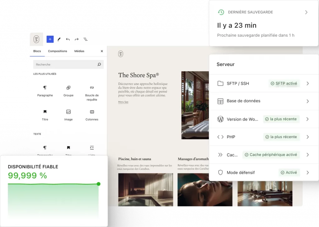 Interface de WordPress