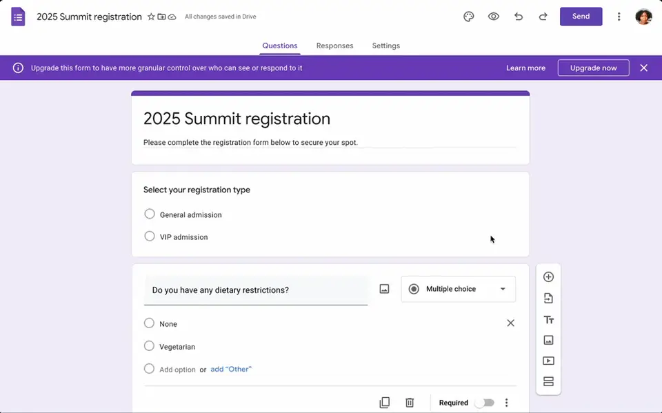 Google Forms en images