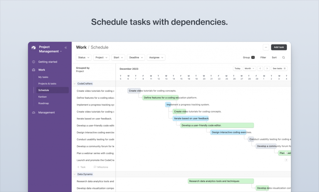 Interface de AirTable