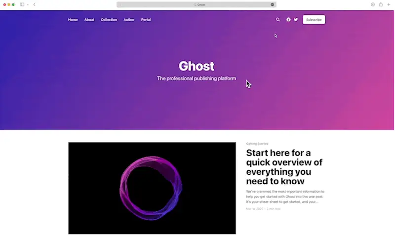 Ghost en images