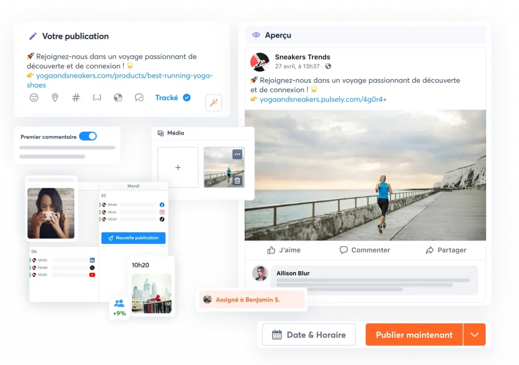 Interface de Mention