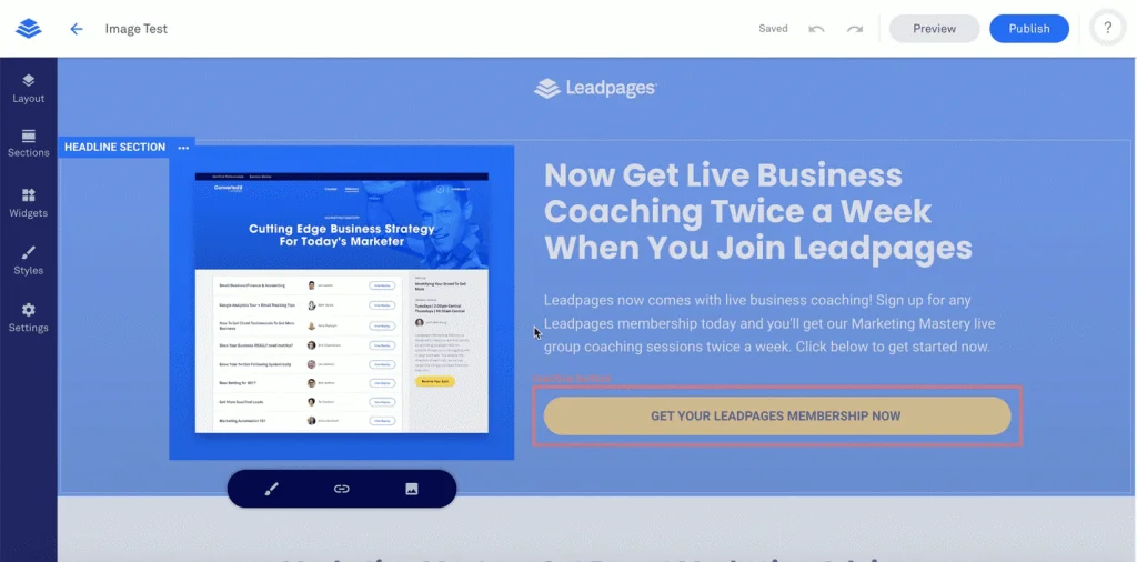 Leadpages en images