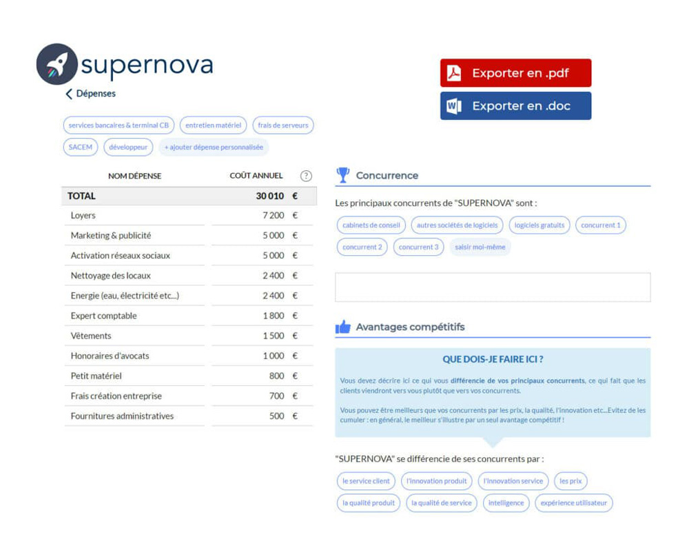 Interface de Supernova