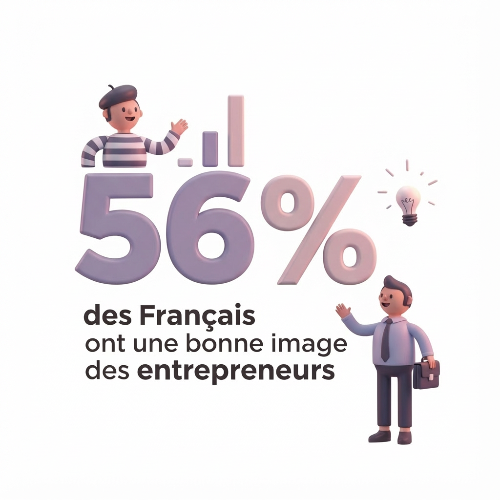 56 % des Français ont une bonne image des entrepreneurs - Le Lab Entrepreneur