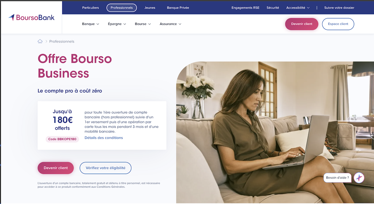 Bourso Business (BoursoBank) en images